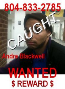 Andre Blackwell apprehended